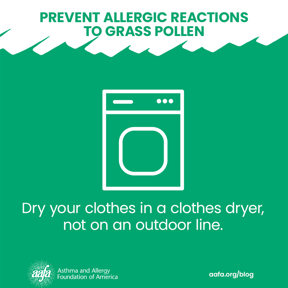 Dry your clothes in a dryer and not outside