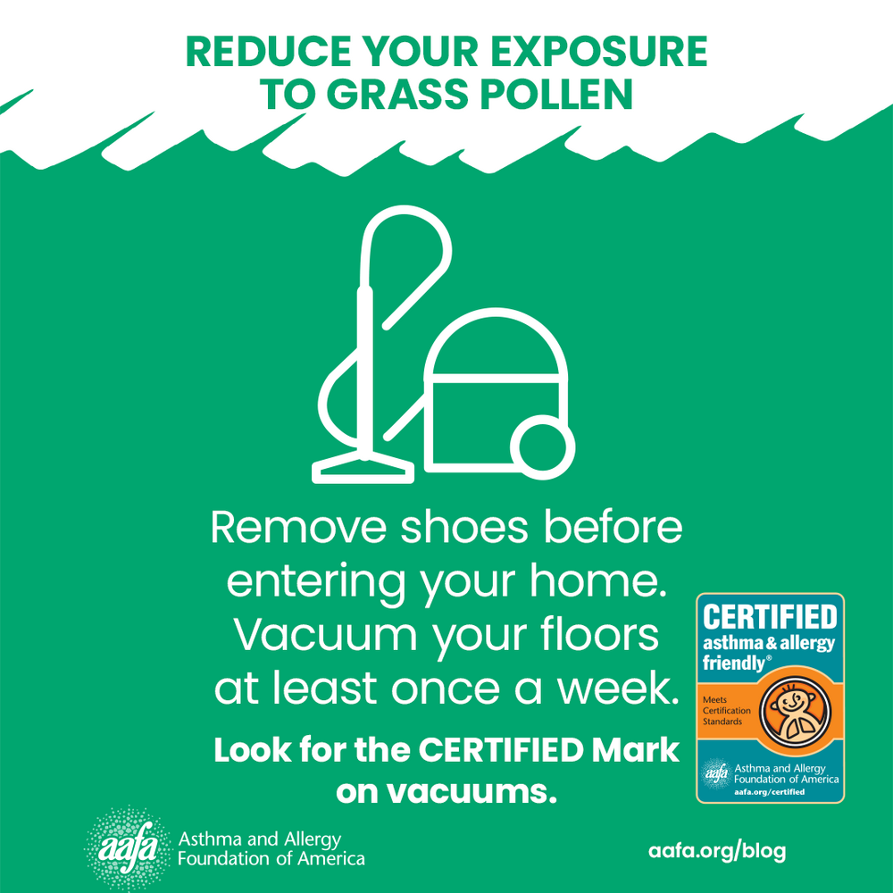 Remove shoes before entering your home and vacuum weekly