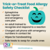 Checklist for trick-or-treating with food allergies: Checklist for trick-or-treating with food allergies