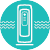 air cleaner icon on a teal background