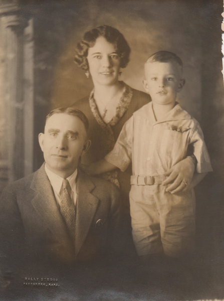 An early portrait of Dr. Norman with his parents