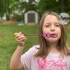 elena-bubbles-blog: AAFA blows bubbles in honor of people who have died from asthma and allergies