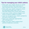 Tips for managing asthma in children: Tips for managing asthma in children