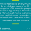 A graphics with a quote about health equity from the Asthma and Allergy Foundation of America: A graphics with a quote about health equity from the Asthma and Allergy Foundation of America
