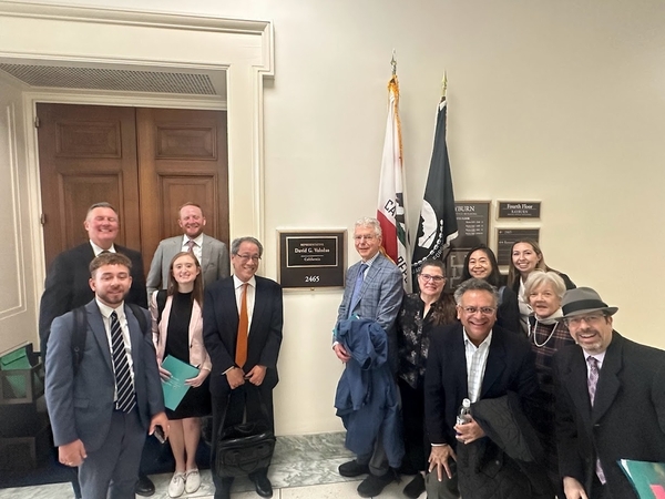 AAFA board members and staff at Representative Valadao’s (R-CA) office. Representative Valadao is the co-chair of the House Asthma and Allergy Caucus. 