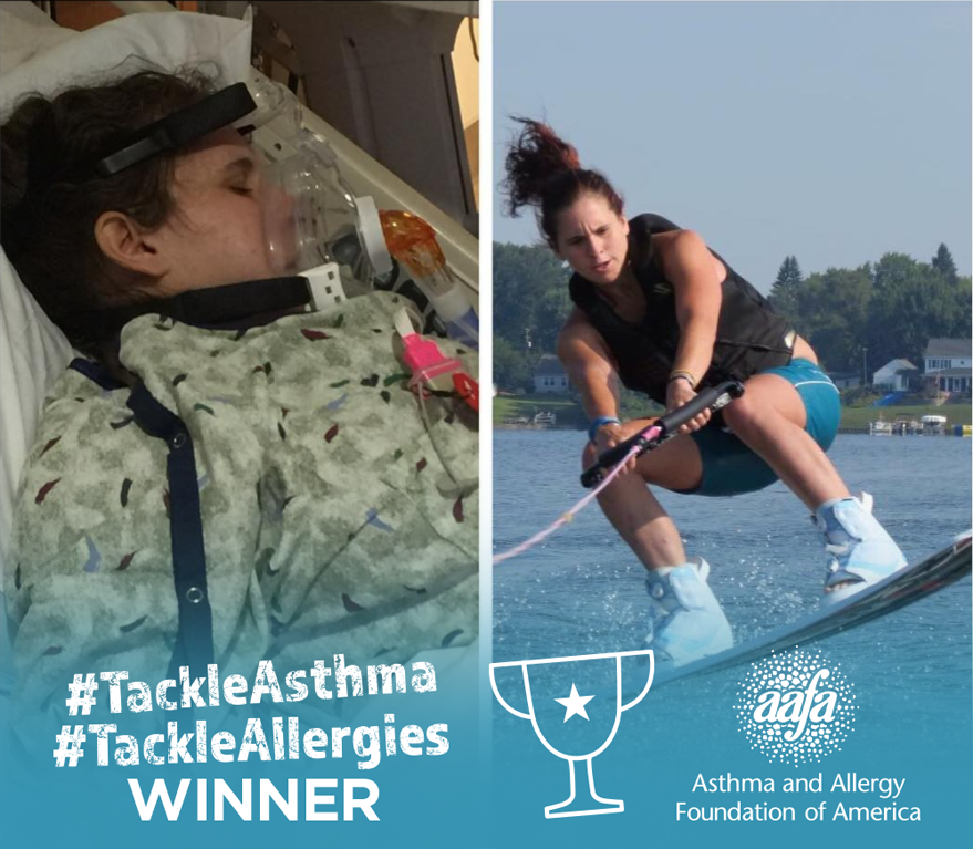 Lexi can #TackleAsthma on a Wakeboard - Photo Contest Winner 5/27