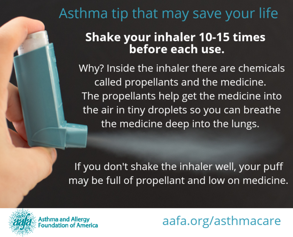 Asthma Tip: Shake Your Inhaler
